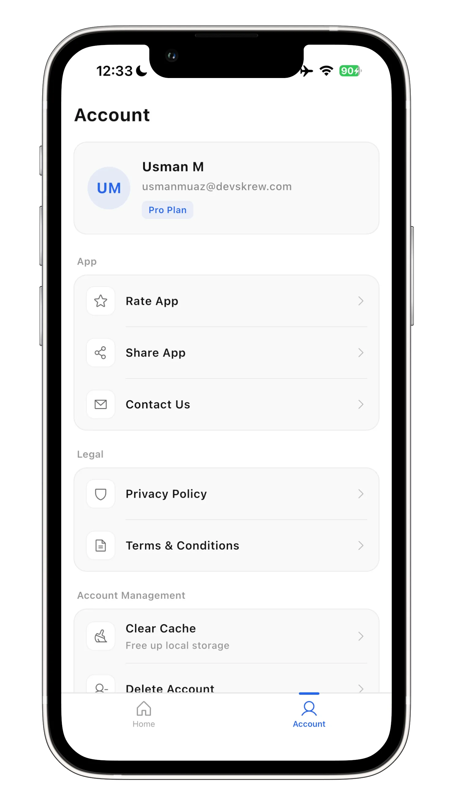 Mobile view