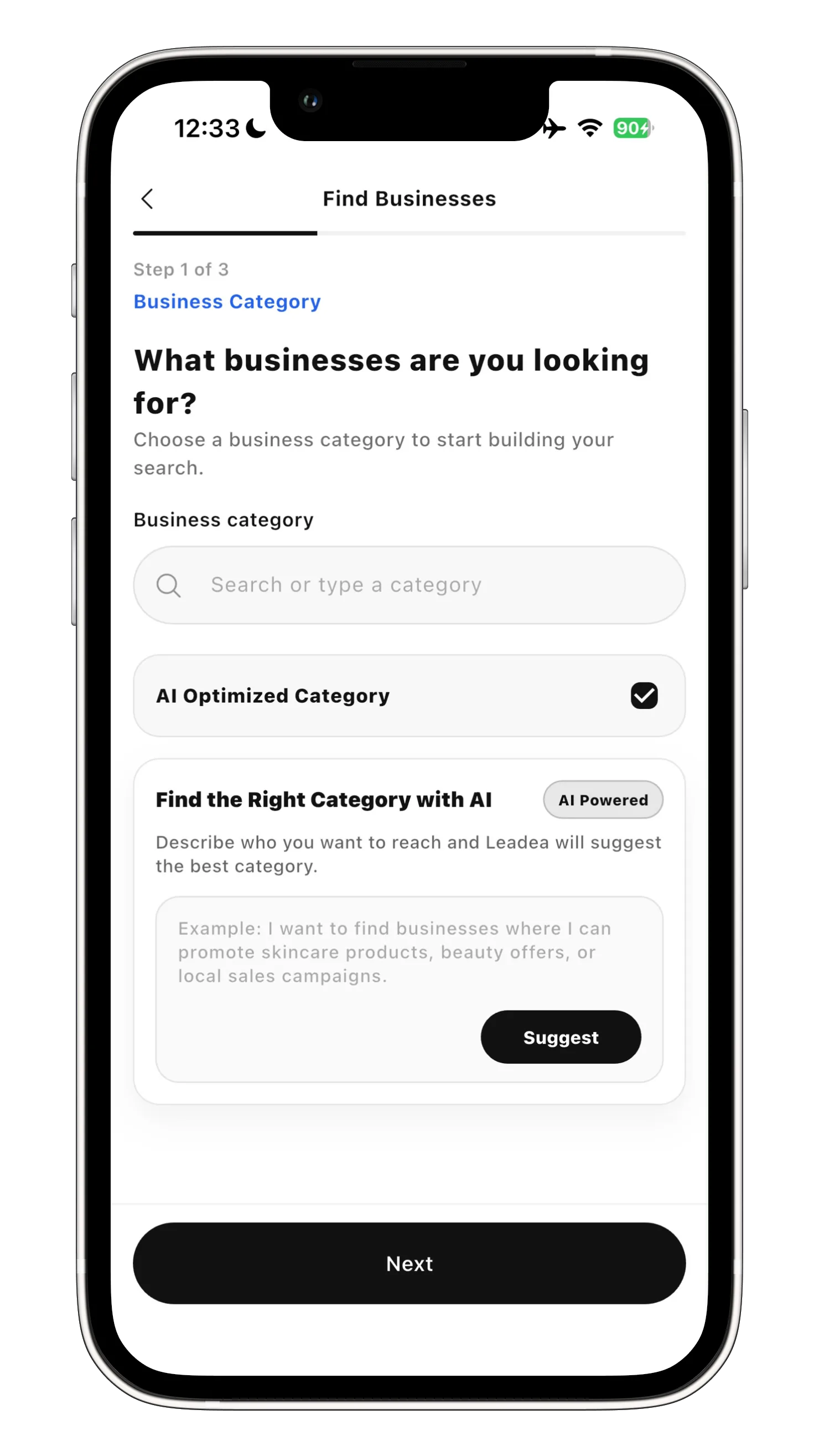 Mobile view