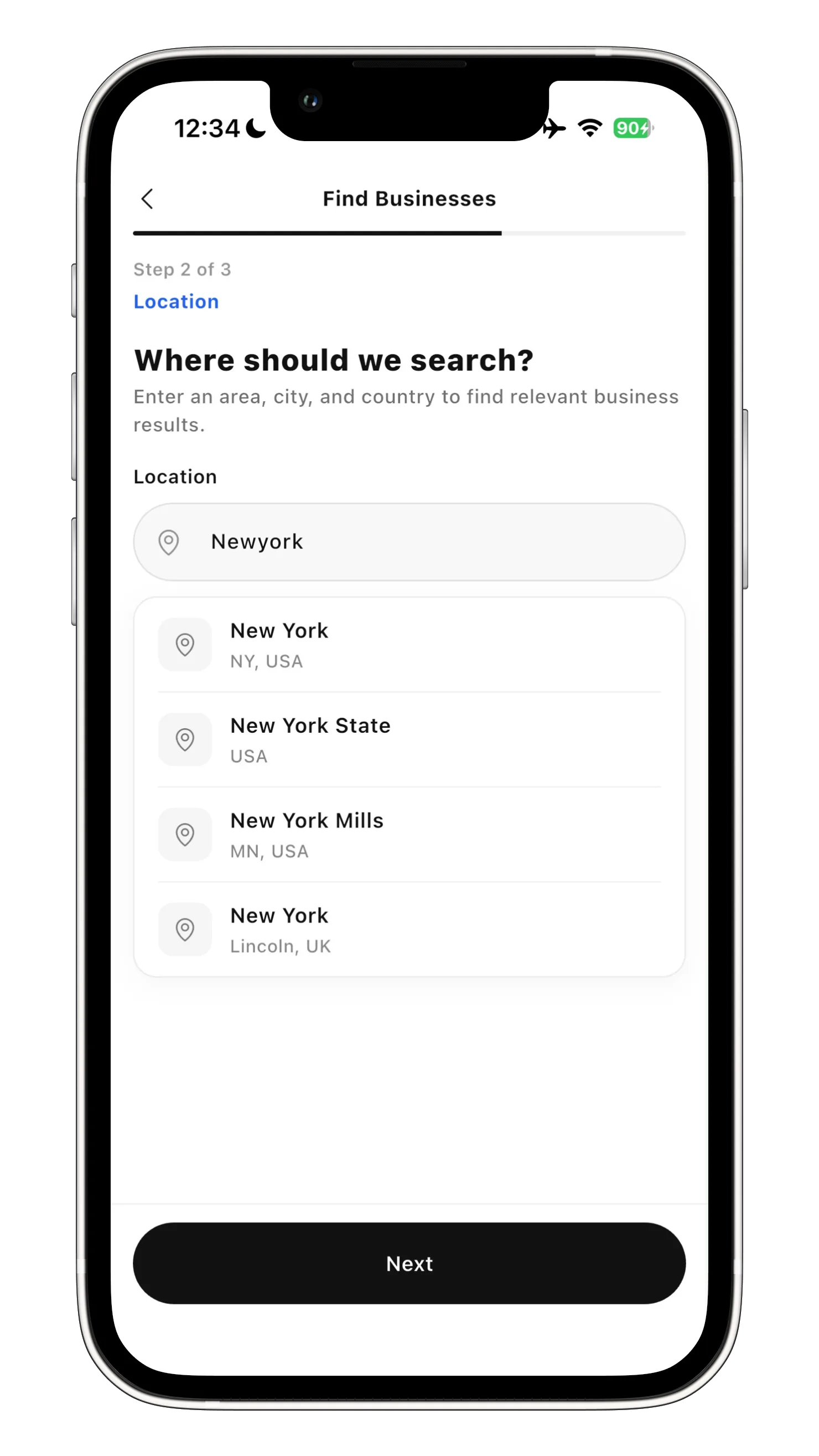 Mobile view